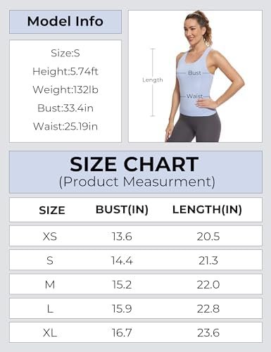Workout Tops for Women Racerback Tank Tops Seamless Running Tank Tops Muscle Tank